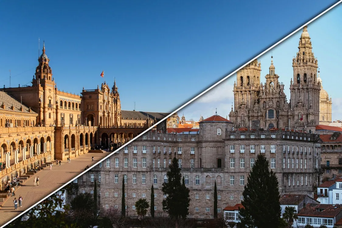 Vuelos Sevilla → Santiago de Compostela